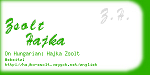 zsolt hajka business card